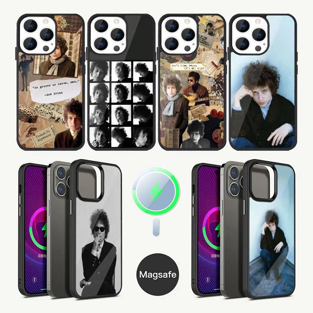 

Singer B-Bob Dylan Phone Case For iPhone 16,15,14,13,12,11,Plus,Pro,Max Mini Magsafe Magnetic Wireless Charging