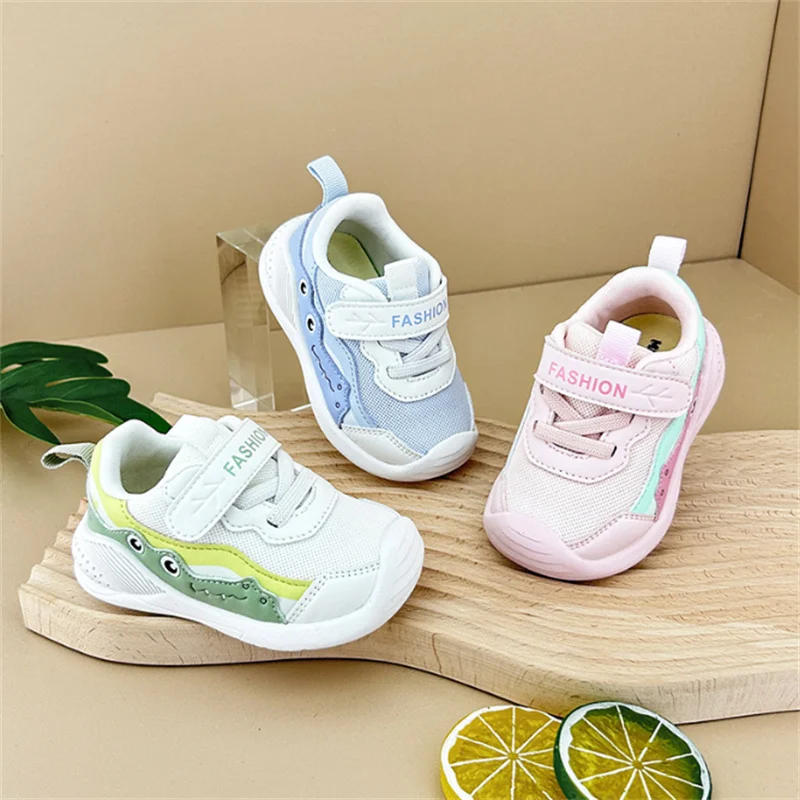 

New Spring Baby Shoes Mesh Breathable Toddler Kids Sport Shoes Outdoor Tennis Soft Sole Little Girls Boys Sneakers EU15-25