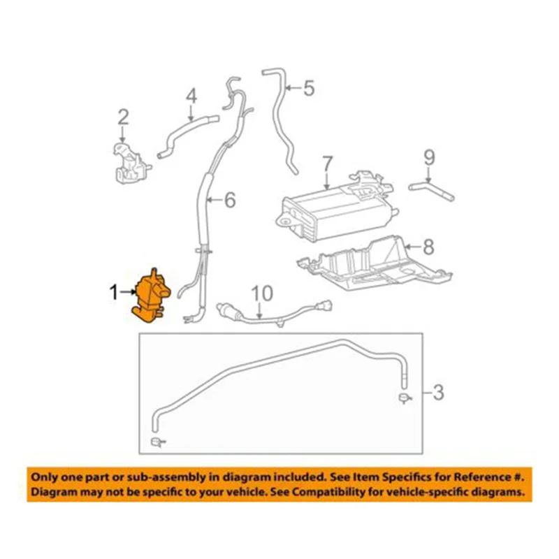 1 PCS Vapor Canister Purge Solenoid Vacuum Valve 90910-12204 Parts For Toyota Lexus RX330 RX350 Camry