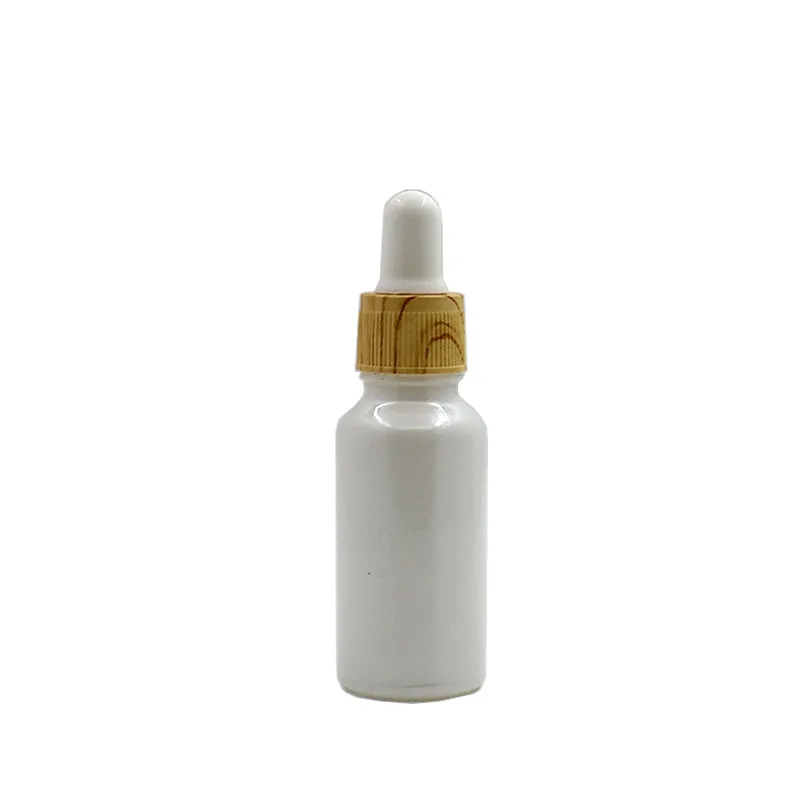 Garrafa De Vidro Branco Com Tampa Do Conta-gotas, Amostra De Óleo Essencial, Toner, Loção De Umidade, Emulsão, Embalagem Cosmética, 5ml, 10ml, 15ml, 20ml, 30ml, 50ml, 100ml