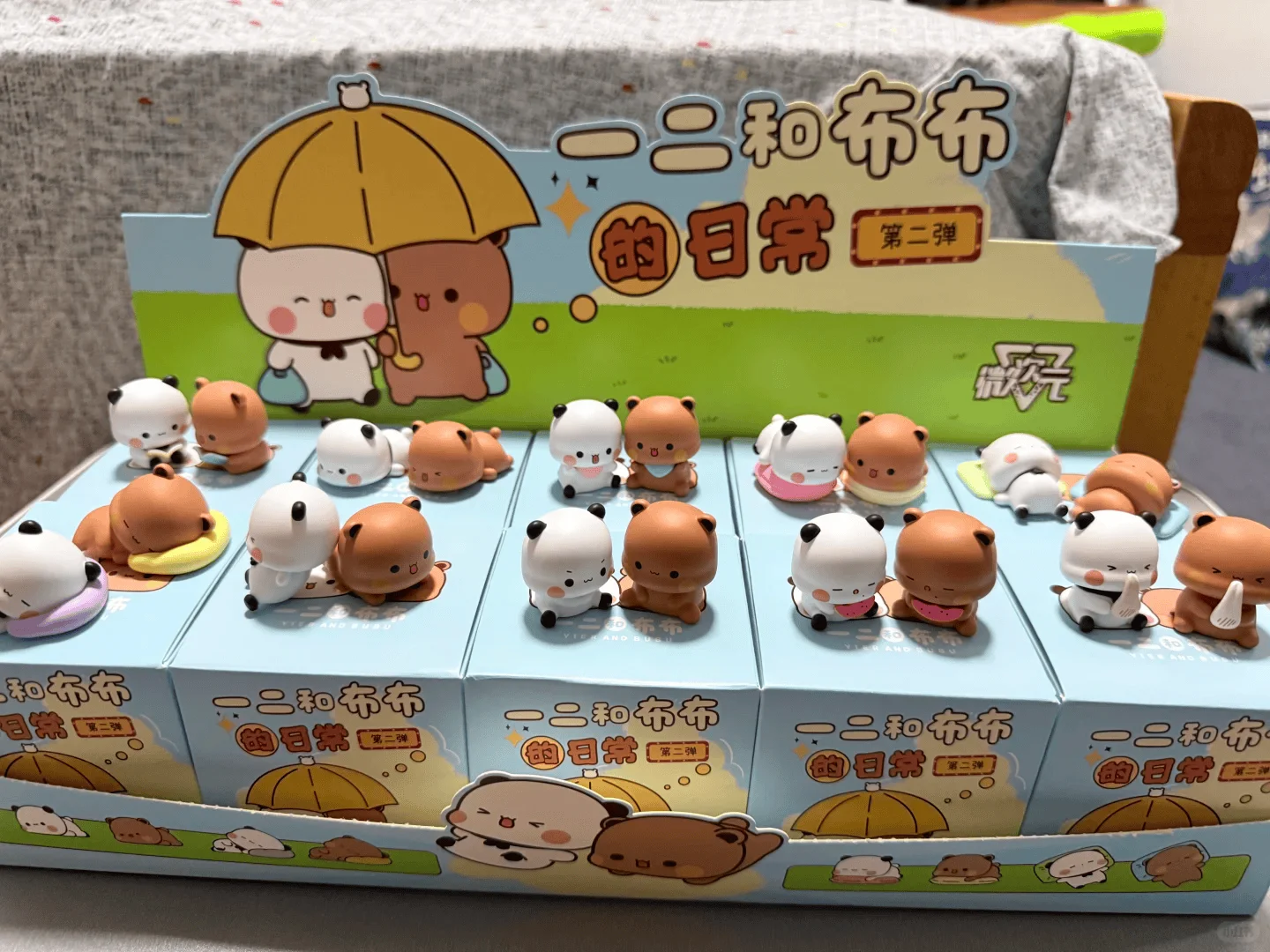 

In Stock Original Panda Bubu And Yier Daily Life Series Blind Box Toys Cute Cartoon Panda Bear Doll Random Blind Box Collection