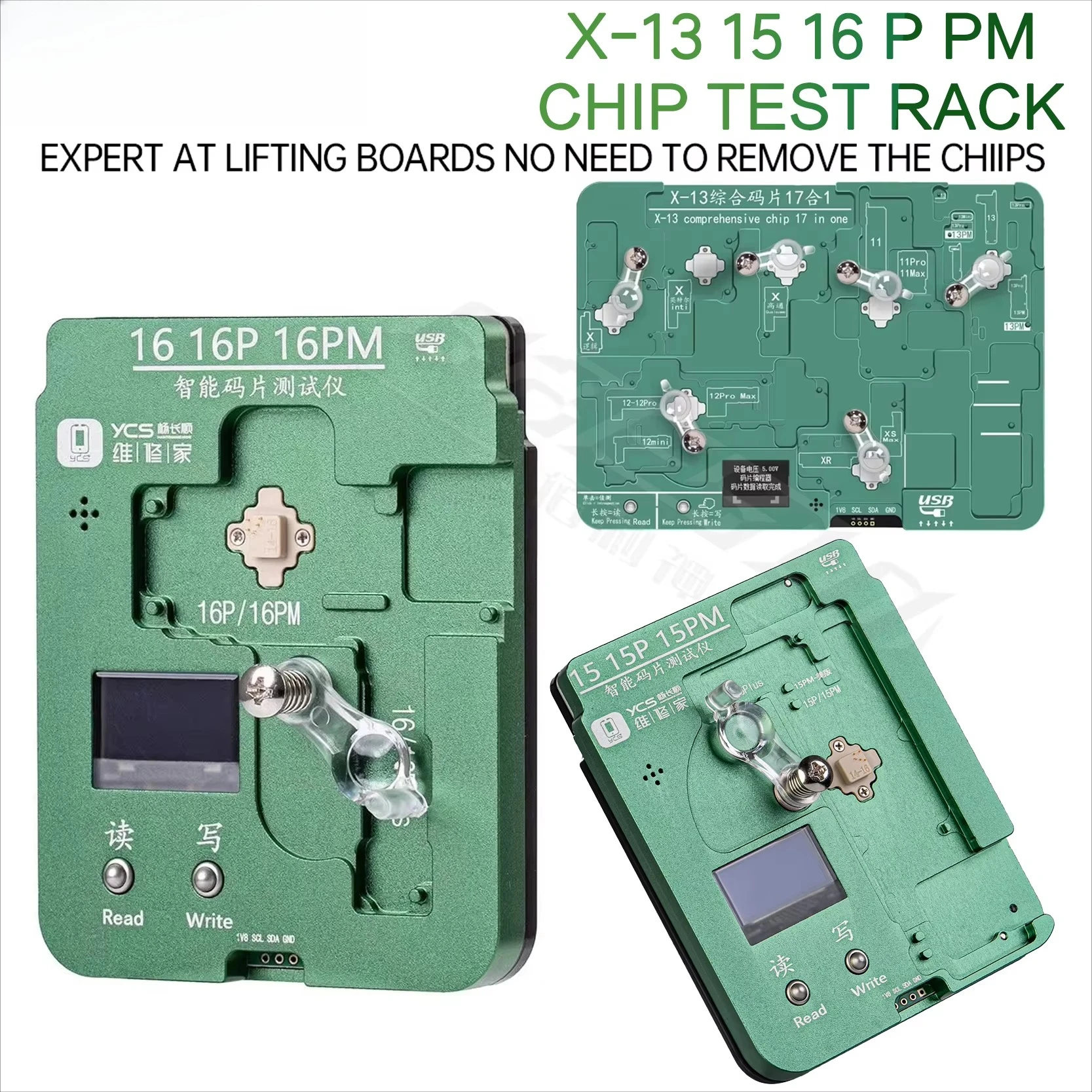 EEPROM Chip Programmer Baseband/Logic for X-13 14 15 16 Pro Max Logic Repair Test Bench phone Repair Tool