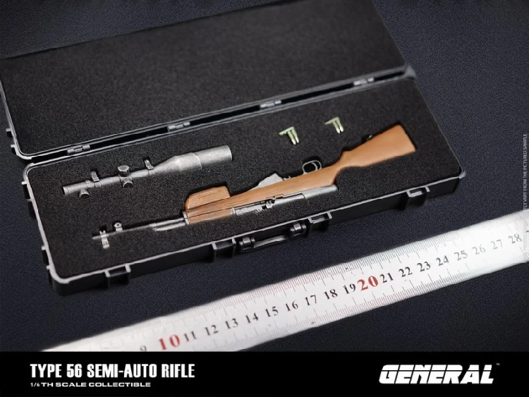 

1/6 Mini Toys Model GENERAL GA-007 Type 56 Semi-Auto Gun Weapon PVC Material can't be Fired For Figure Scene Component