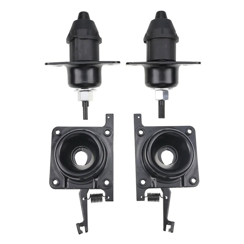 

4Pcs Car Hood Latch Release Set Upper+Lower Latches Black Metal For Volvo VN VNL 2004-2017 20565618 20565619 20498998 20878651-N