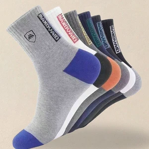 5/10 Paare männliche ultra atmungsfreie elegante Sportsocken für Hochleistungs -Basketball -Fußball -Fashion Multipack 8 Hauptverkaufssocken - №4