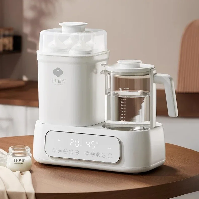 Constant temperature kettle, baby milk mixer, glass bottle sterilizer, two-in-one machine with drying