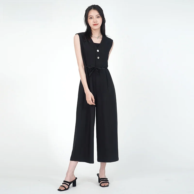 

WEWE новые летние женские модные цельные брюки с открытой талией, крутые широкие брюки с высокой талией для поездок на работу