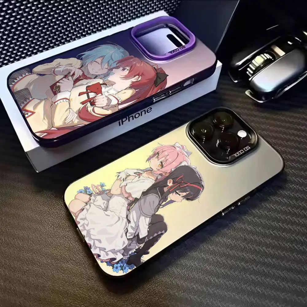 

Puella Magi Madoka M-Magica A-Anime Phone Case For iPhone 17,16,15,14,13,12,11,Mini,Pro,E,MAX White Candy Matte Cover