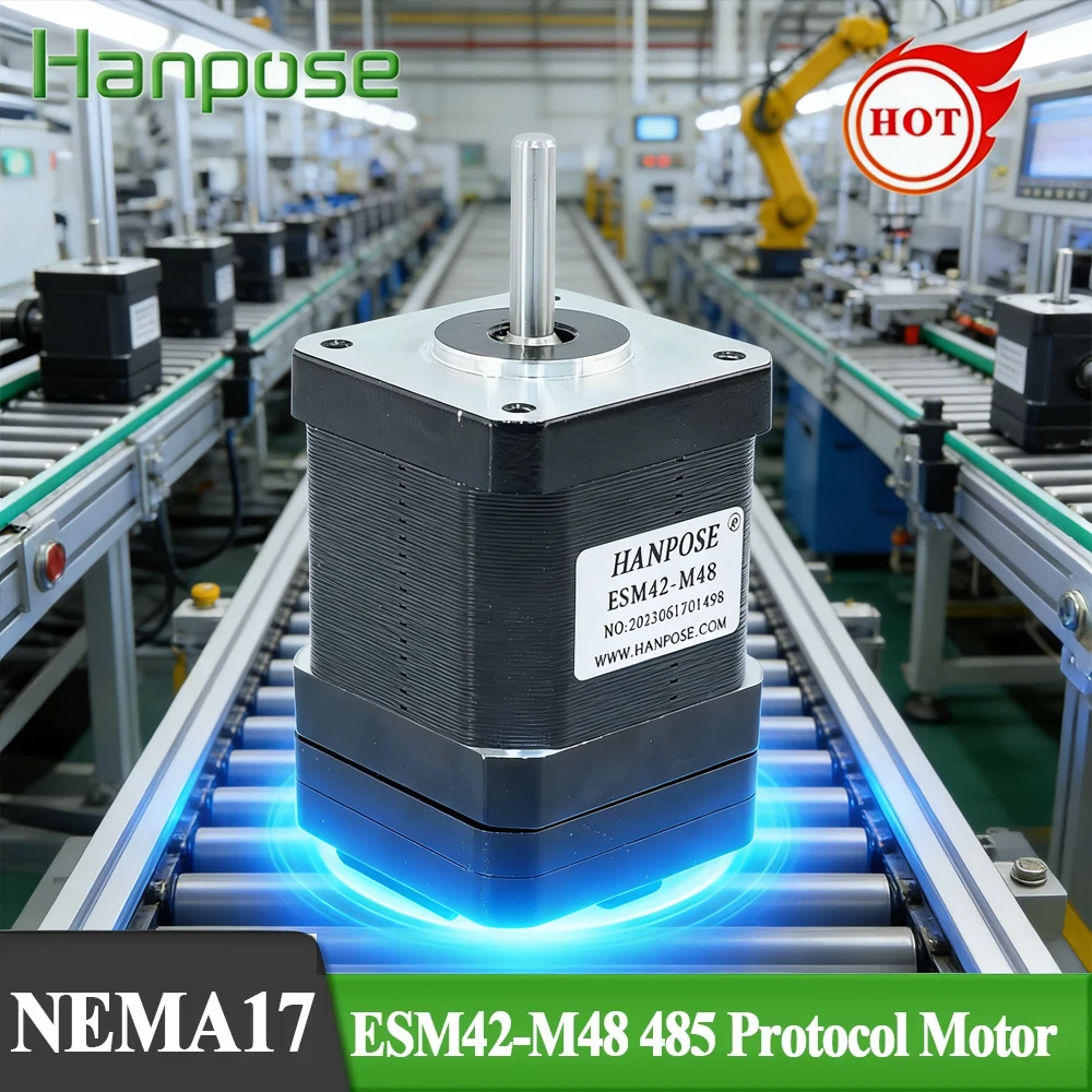 hanpose Closed loop integrated motor ESM42-M48 1.8A 52N.CM 4-lead for 3D printer 485 communication protocol stepper motor nema17