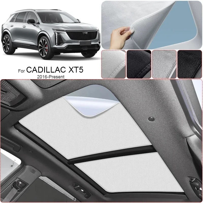

Car Suede Fabric Electrostatic Adsorption Sunroof Sunshade Anti-UV Heat Insulation Skylight For CADILLAC XT5 2016-Present