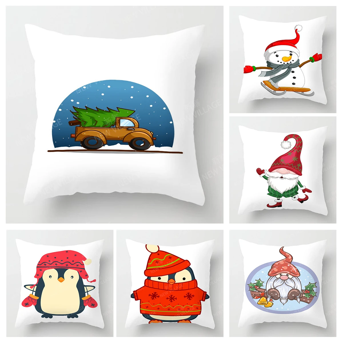 

Декоративная подушка для дома, гостиной, декоративная наволочка 40*40, 40x40 см, 60x60 см, 45x45 см, 50x50 см, растение, Рождество, зима