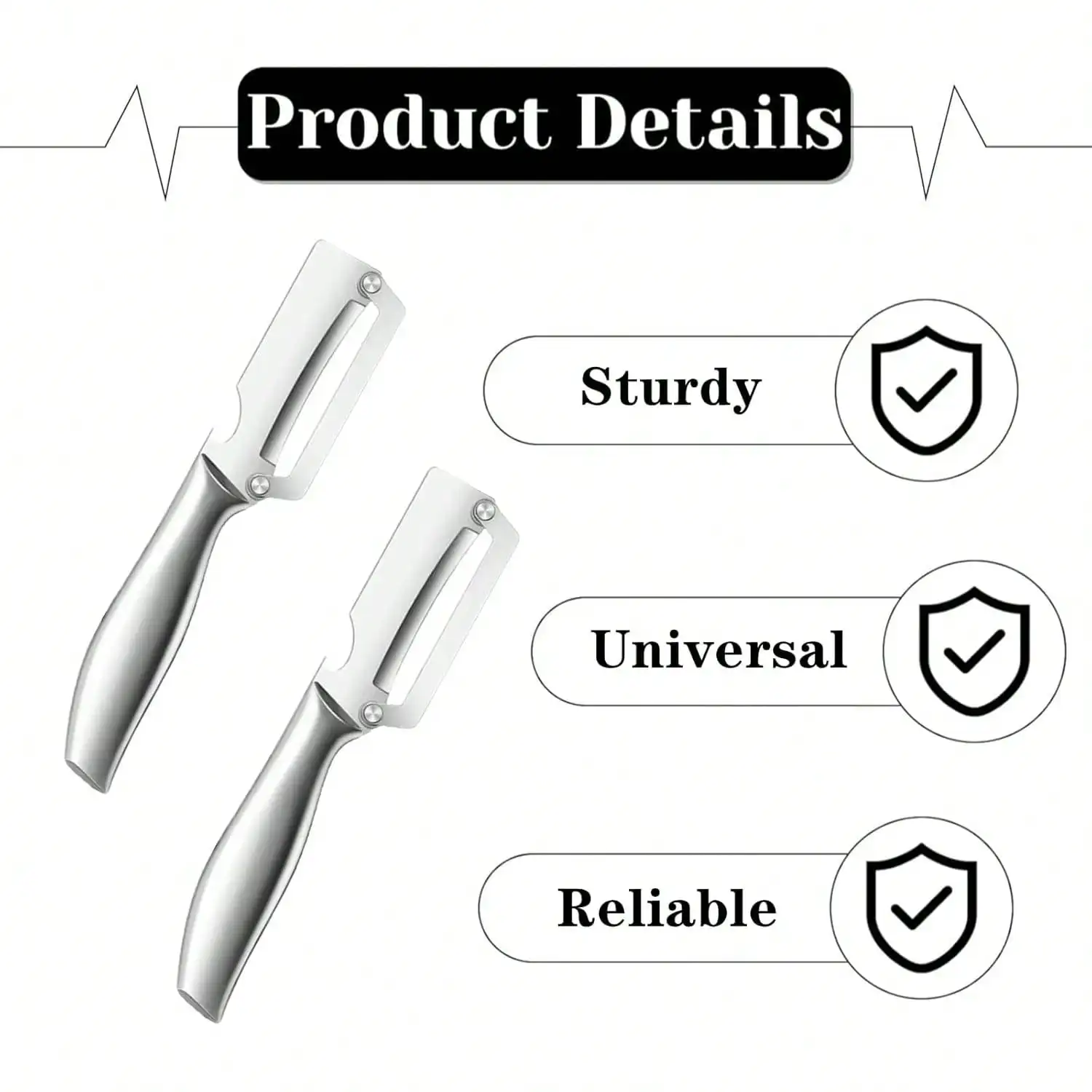 2 Pcs Professional Peeling Knife, Heavy Duty Vegetable Peeler Ultra Sharp Blades Perfect For Pumpkin Sugarcane And Hard Skin Removing
