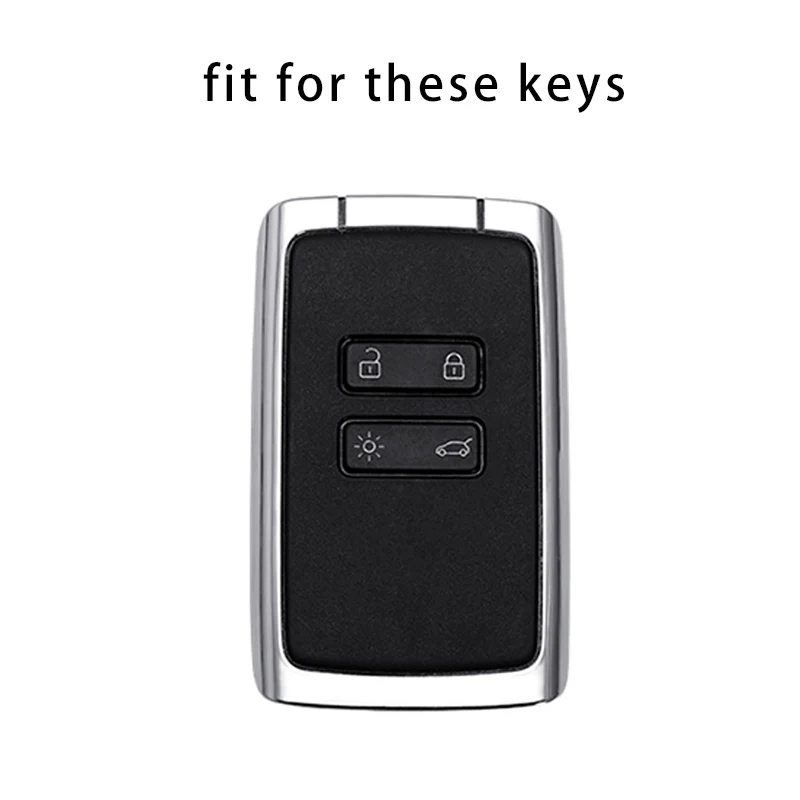 TPU Car Key Case Cover Keychain Accessories for Renault Koleos Zoe Megane 4 RS Captur 4 Sedan 2019 - 2021 Kadjar Arkana Espace