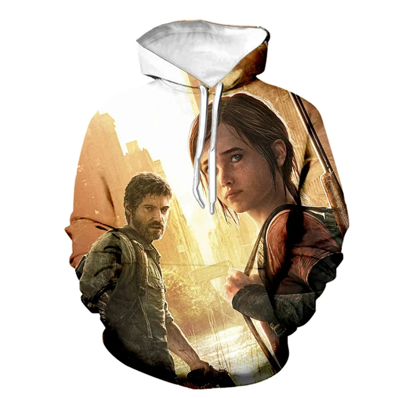 Game The Last Of Us Part II Graphic Sweatshirts Horror Movie 3D Print Hoodies For Men Clothes Harajuku Streetwear Kids Tracksuit