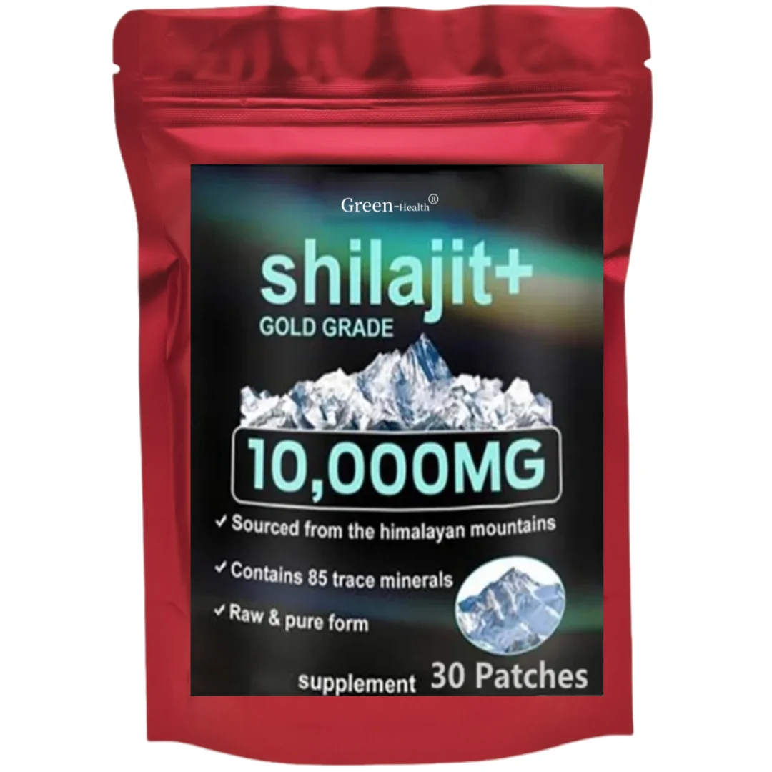 Shilajit الأصلي النقي 30 رقعة غنية بشكل طبيعي بحمض الفلوفيك وأكثر من 85 معادن أثرًا، مكمل يدعم صحة العظام