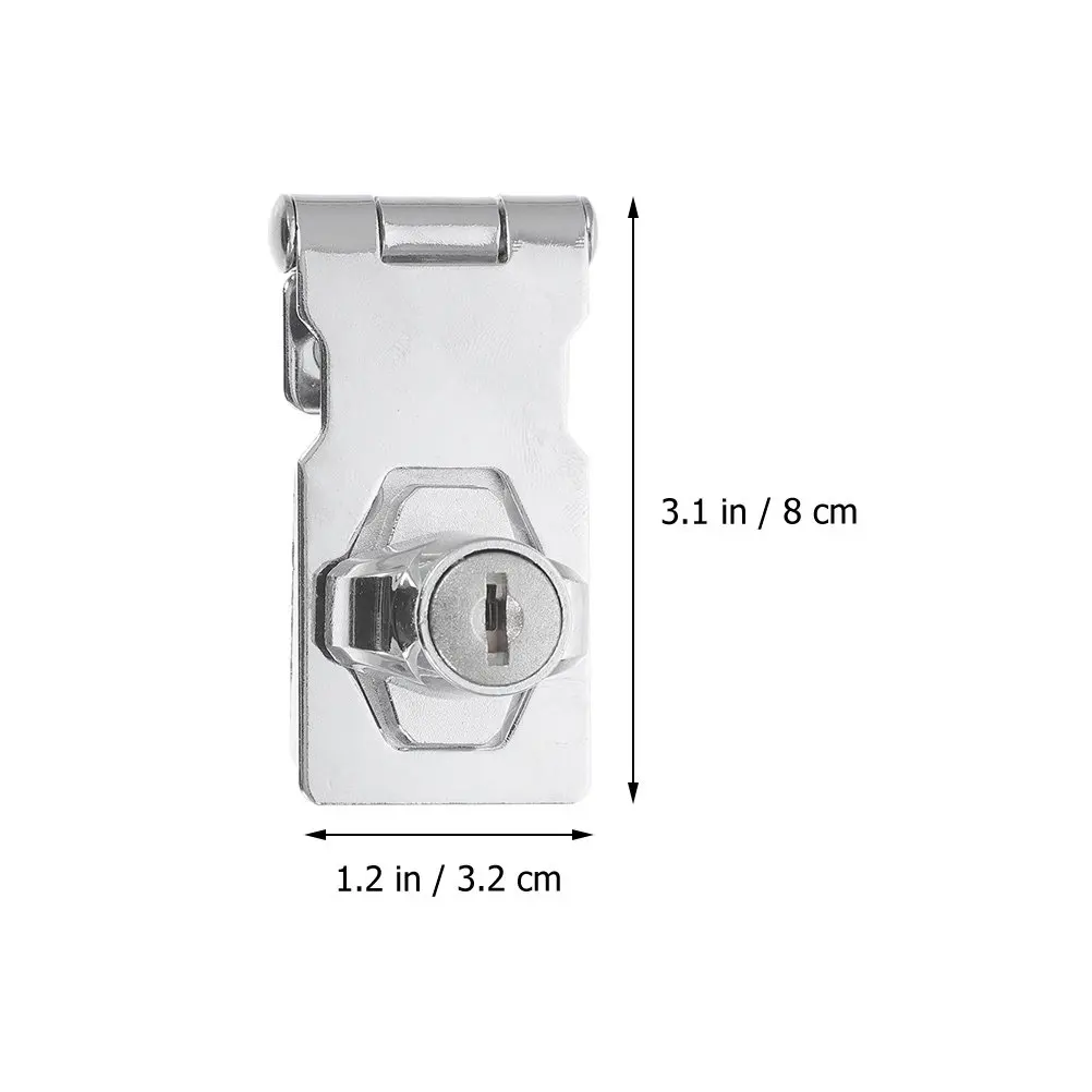 Heavy Duty Metal Cabinet Locks for Glass Showcase, Display Case, Furniture Door & Drawer – 2 pcs