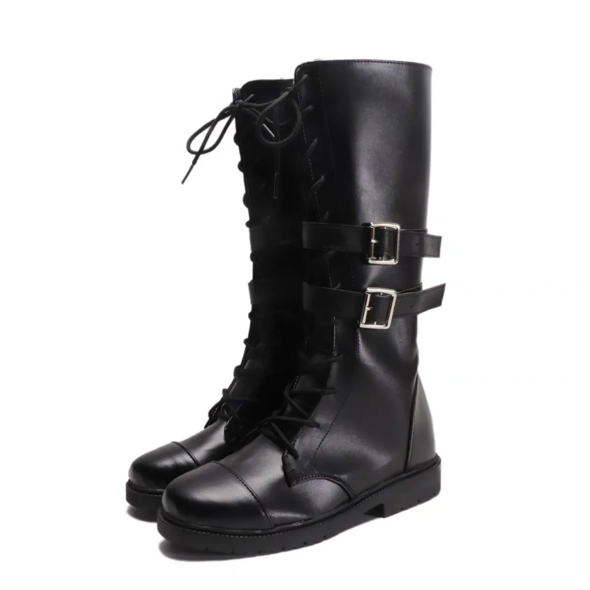 レディネロヴァージルダンテコスプレ靴ゲームコスプレ男性女性黒茶色赤ブーツヴァージルダンテコスプレ靴カスタマイズ