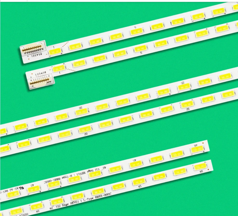 5 kit = 10pcs LED bande de rétro-éclairage pour Panasonic TX-L42ETX54 TX-L42ET5B Tc-142et5b 42 V12 Bord R L 6922L-0014A 0015A LC420EUD-SE F2