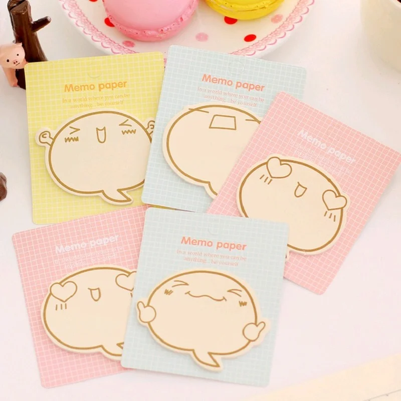 24 Pcs Creative Cartoon Expressions N Times Posting Lovely Notes Kawaii Stickers Notes