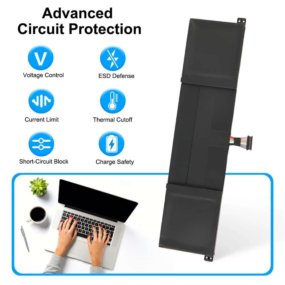 KingSener R15B01W Laptop Battery For Xiaomi Pro 15.6 Inch Series TM1701 171501-AQ TM1707 Notebook 7900mAh/60.4WH Free Tools