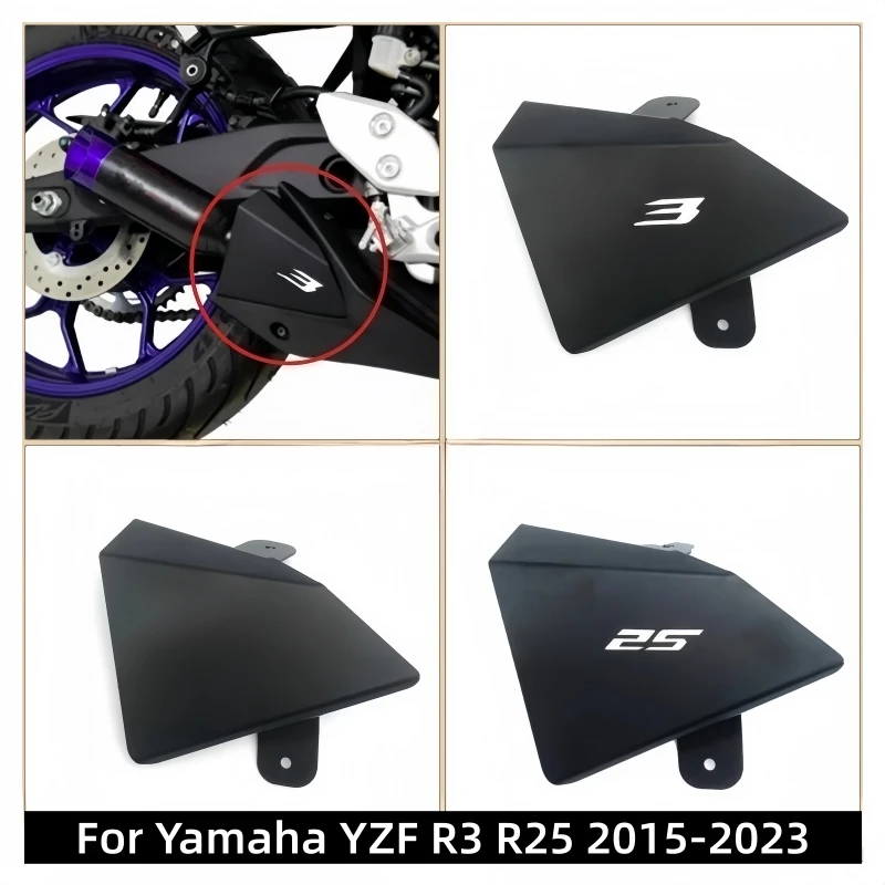 Motorcycle exhaust pipe protective cover insulation board for Yamaha R 3 25 YZF R3 R25 2015 2016-2020 2021 2022 2023