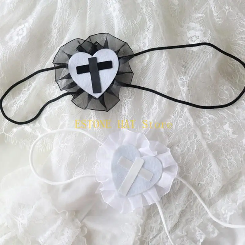 49mf Anime Eyewear Broldery Bounseple Men Party Single Eye Mask