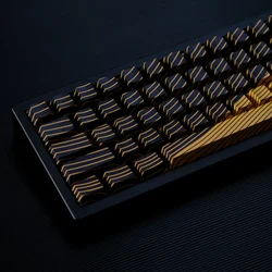 Wooting 5 Dye-Sub PBT Magnetic Wave Keycaps for Mechanical Keyboards 61/87/104/ Cherry MX, Compatible with Wooting 60He 80He