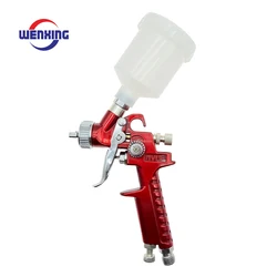 H-2000 HVLP Spray Gun 0.8/1.0mm Nozzle Mini Air Paint Spray Guns Airbrush For Painting Car Aerograph