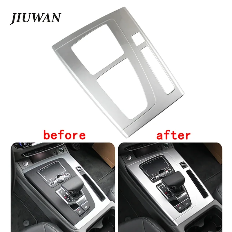 

Car Gear Shift Panel Cover Trim ABS Material 2 Colors Interior Accessory Protection Strips For Audi Q5 2018 2019 2020