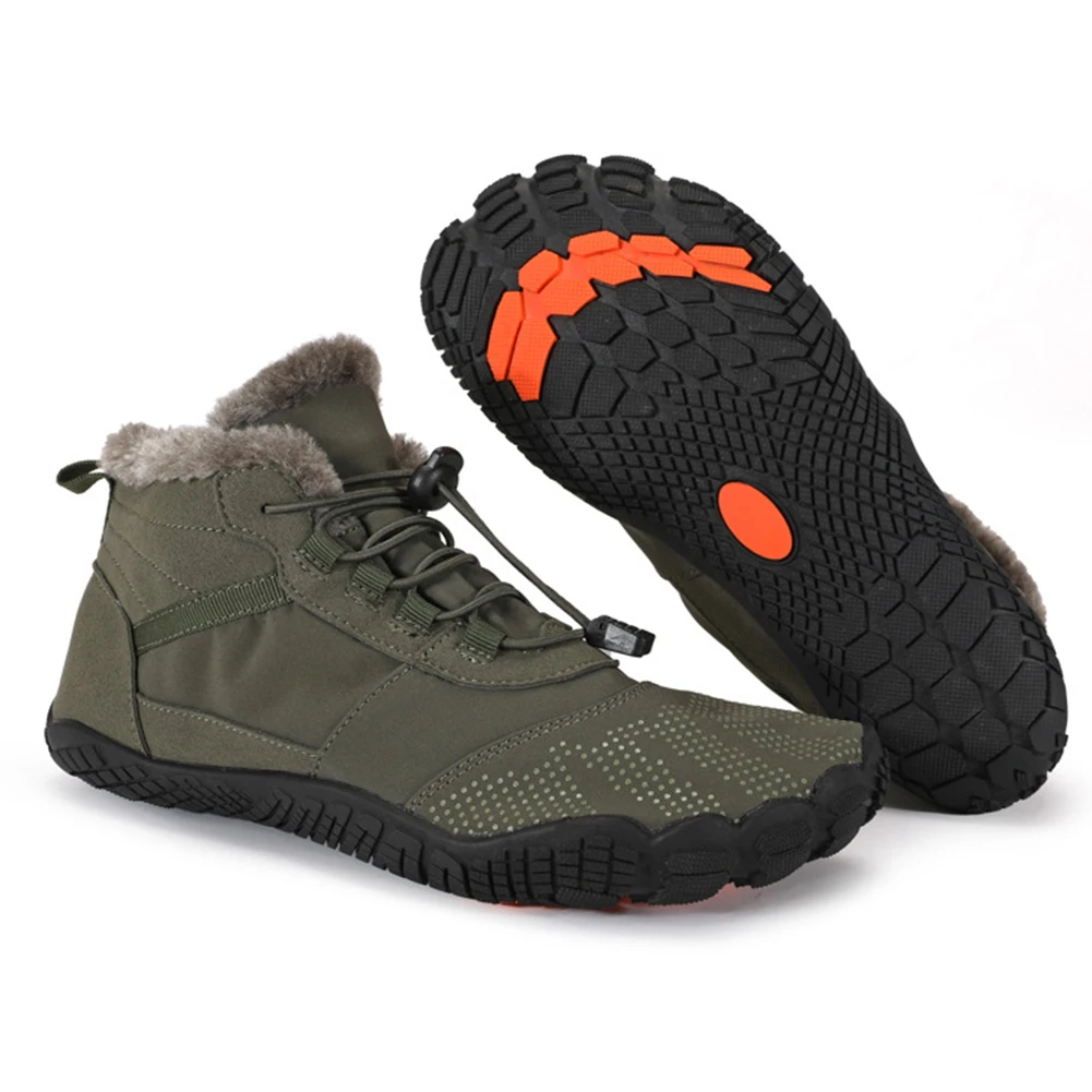 Women Men Winter Booties Waterproof Outdoor Work Shoes Anti-Slip Male Snow Boots Snow Casual Shoes for Trekking Climbing Working