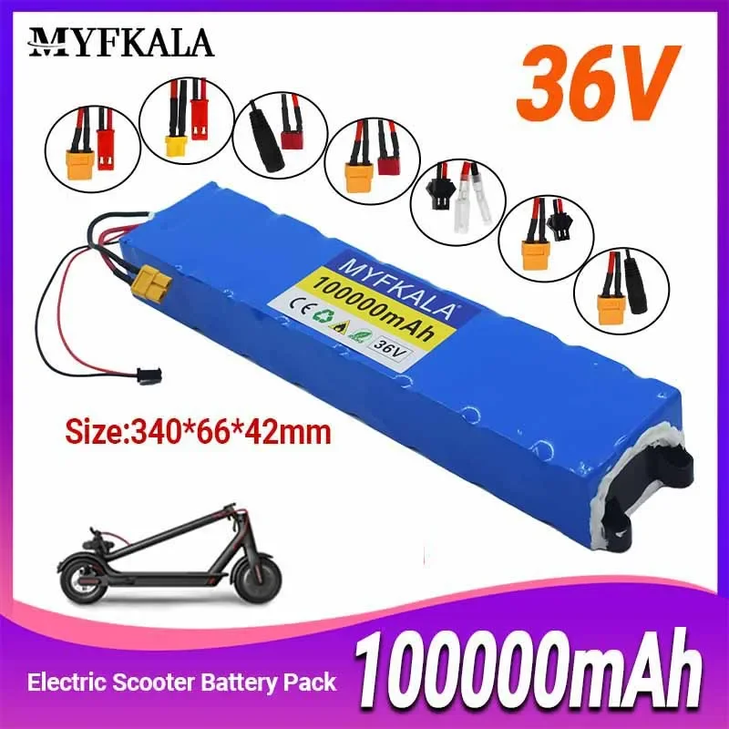 2025 100% New10S3P 36V 100Ah 36v Electric Scooter Battery Pack 18650 Lithium M365 Electric Scooter 36v Battery Scooter