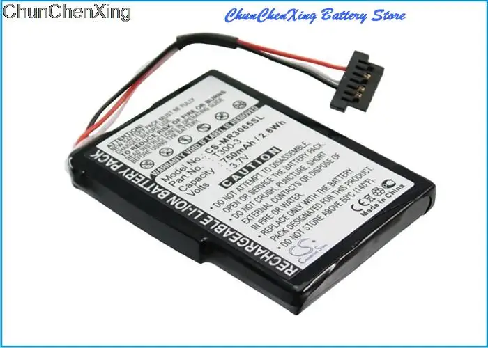 CS 750mAh GPS, Navigator Battery  for Magellan RM5220SGLUC, RoadMate 3055, 3055-MU, 3055T-LM, 3065, 3065T-LM, 5220, 5220-LM