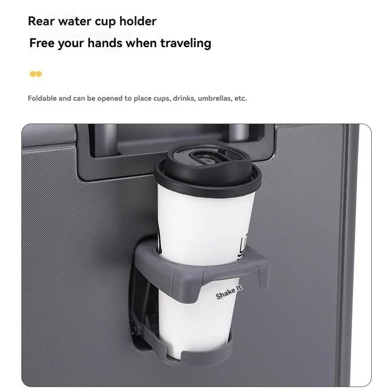 Bagagem minimalista japonesa: mala com alça ultraleve de 24 polegadas para mulheres e mala com senha de embarque de 20 polegadas para homens