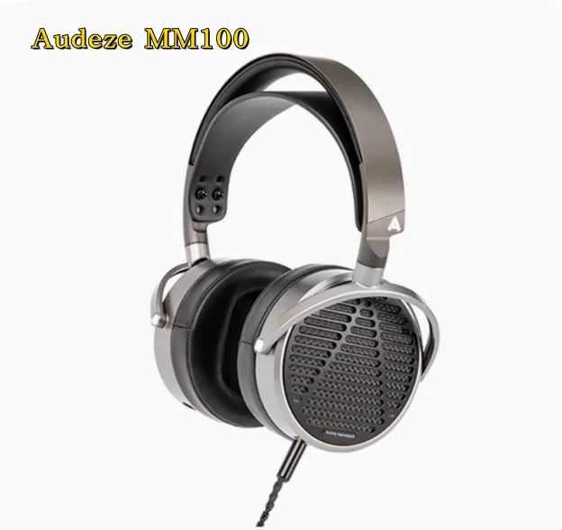 Audeze 모니터링 등급 헤드 마운트 플랫 이어폰, 유선 발열 HIFI 이어폰, MM100