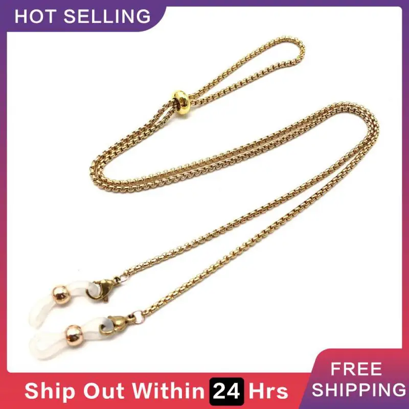 Face Mask Lanyard Imitation Pearl Trendy Necklace Accessories Tools Sunglasses Chain Two Hooks Fashion Mask Glasses Holder Women