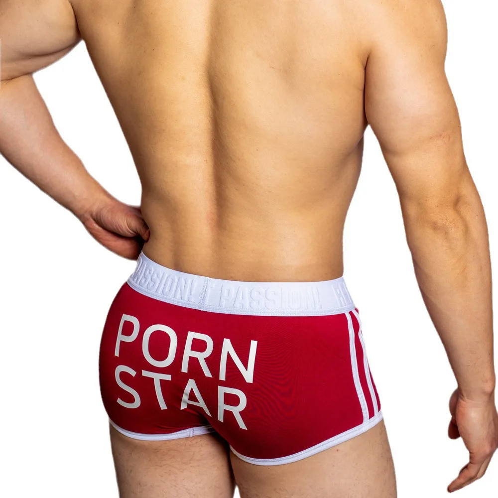 Men's Underwear Letter Print Personality Flat Corner Underpants