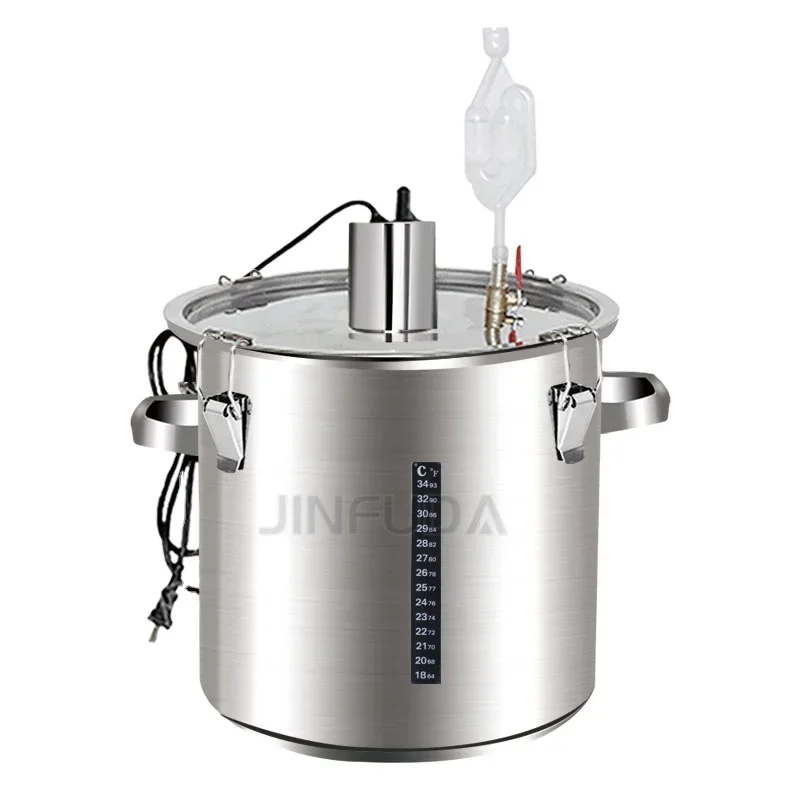 100L Fermentation Tanks Conical with Heater Wine Tank  Cooling Jacket Wheat   Discounted Price, Good Quality