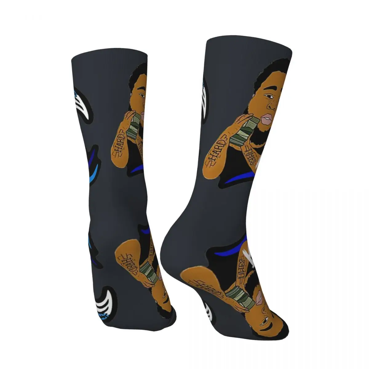 Hip Hop Crazy Men's compression Socks Unisex rod wave Street Style Seamless Printed Crew Sock Gift official-website tops fugees