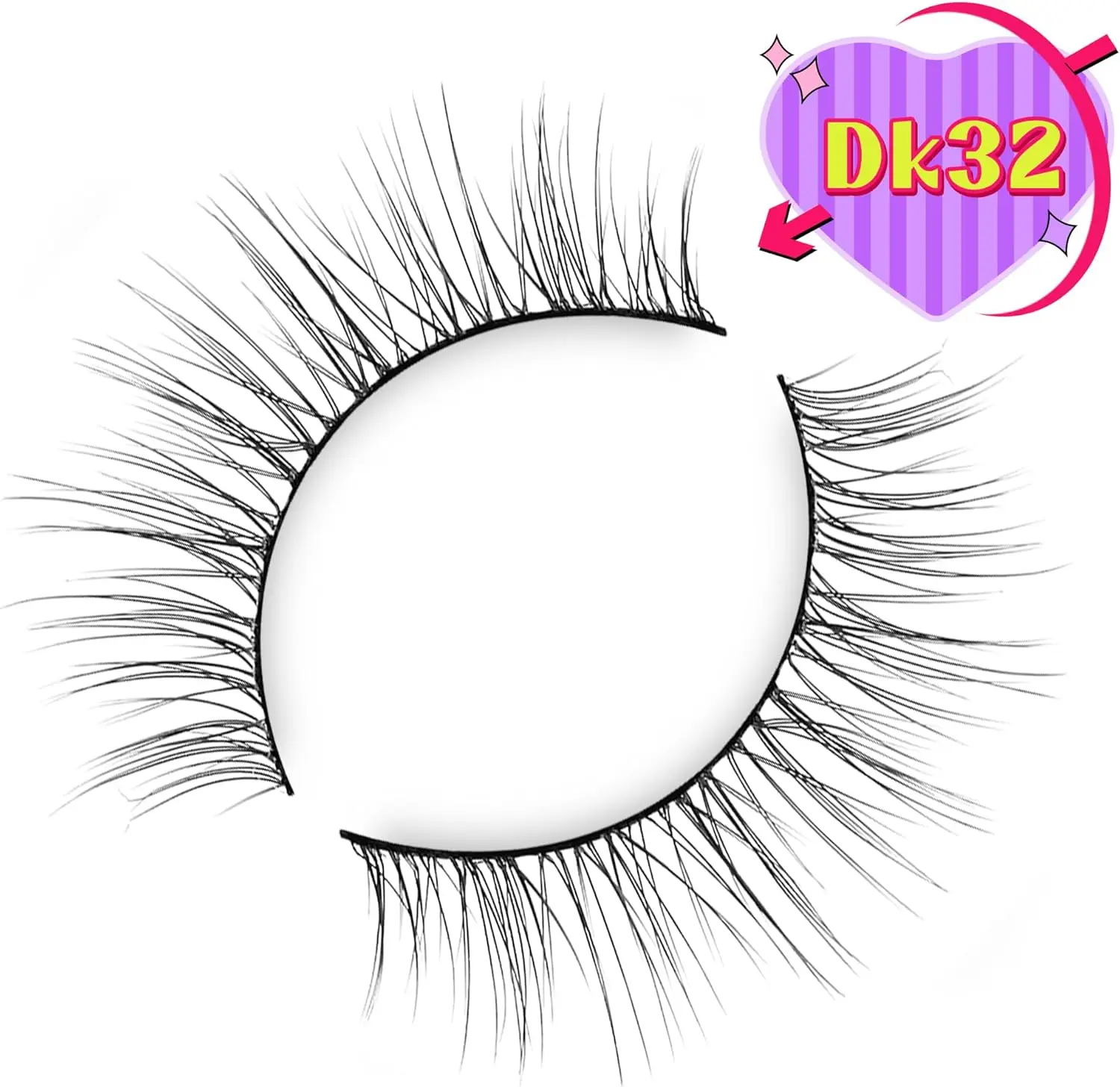 Small Lashes Natural Look False Eyelashes Wispy Very Natural Flared Eyelash False Short Eyelash Soft Fluffy 10 Pairs DK32