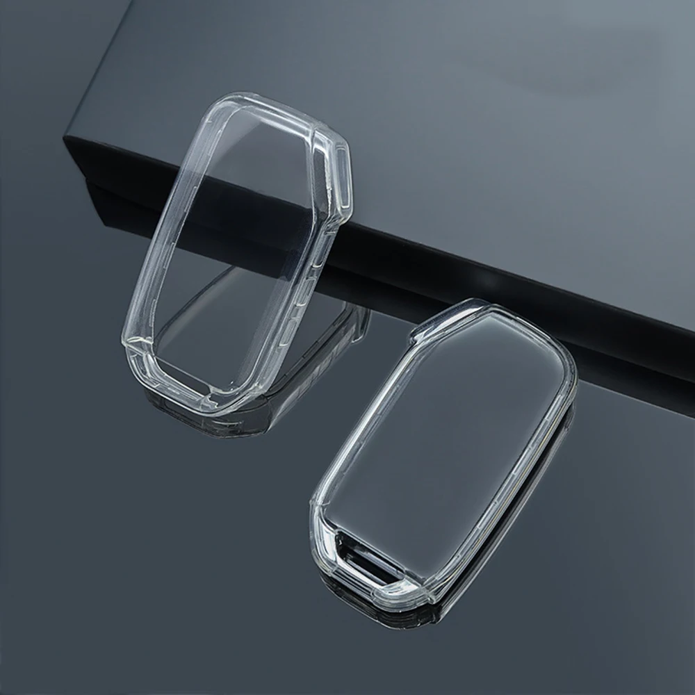 For Kia K5 Proceed Ceed Niro Sportage Xceed Seltos 2019-2023 Transparent TPU Flip Folding Remote Key Case Keychain Car Key Cover