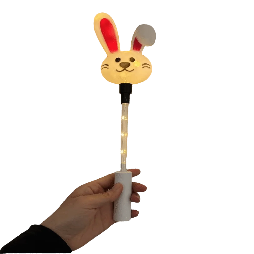 Santa Claus Handheld Glow Stick Tree Snowman Christmas LED Glowing Stick Cute Rabbit Christmas Decoration Lights Outdoor Party