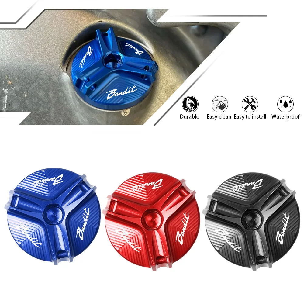 FOR SUZUKI Bandit 400 600 650 1200 1250 1250S Motorcycle Parts Aluminum Engine Oil Cup Cover Oil Filler Cap Plug GSF 650 S/N