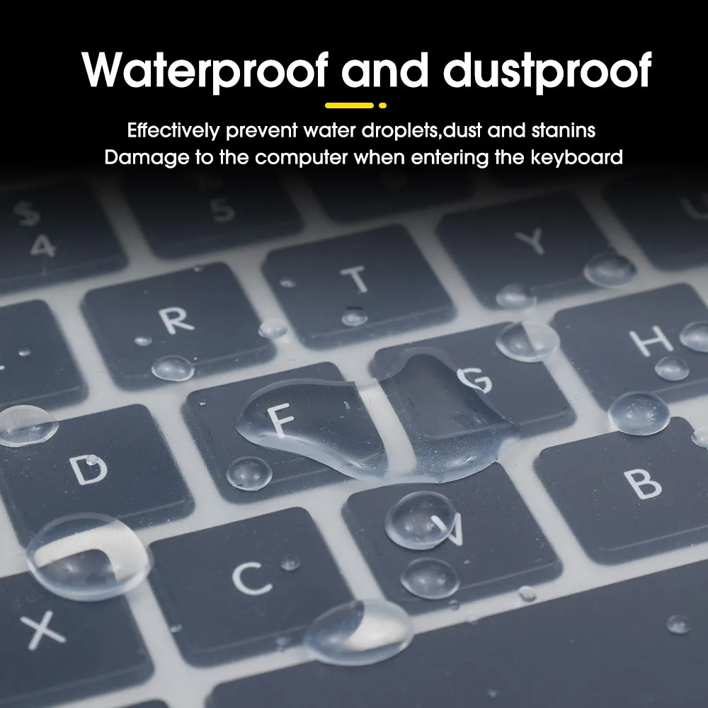 13-14 Inch 15-17 Inch Universal Laptop Notebook Keyboard Silicone Cover Dustproof Protective Waterproof Film image 3