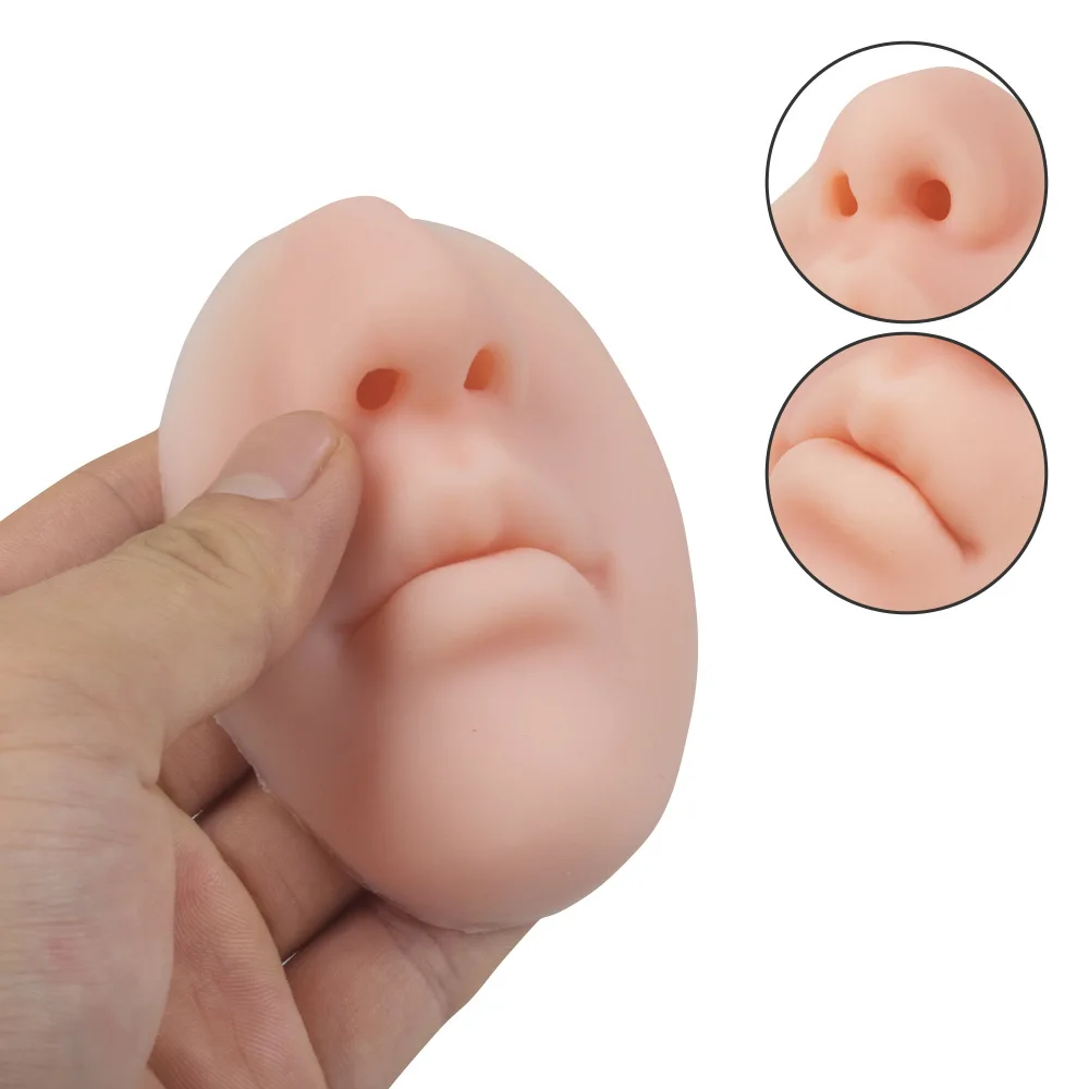 Tattoo Silicone 5D Three-Dimensional Oval Nose Mouth Tattoo Practice Simulation Lip Model