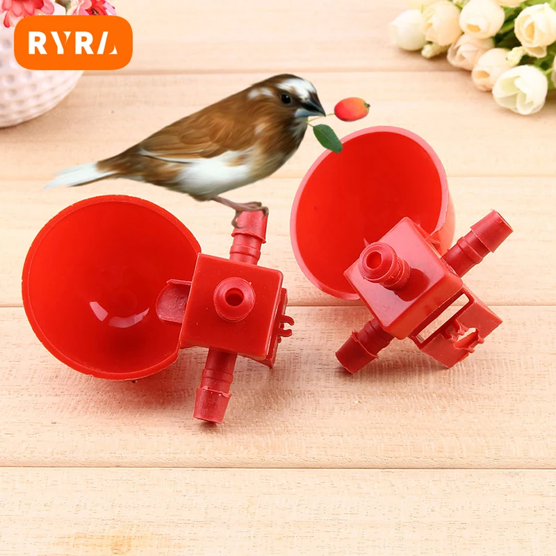 Chicken Waterer Hens Quail Birds Drinking Bowls Water For Chicken Coop Chick Nipple Drinkers Poultry Farm Animal Supplies