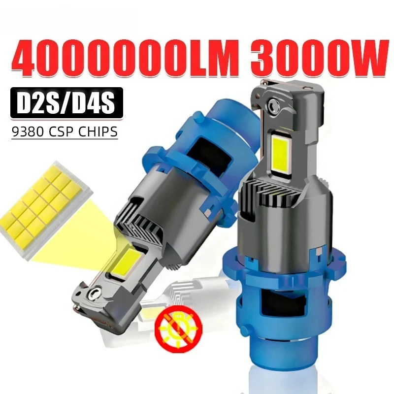 

Mini D4S D2S HID Xenon D3S D1S Car lights Canbus 9380 CSP CHIPS 3000W 4000000LM 6500K for Headlight D1R D2R D3R D4R Plug&Play