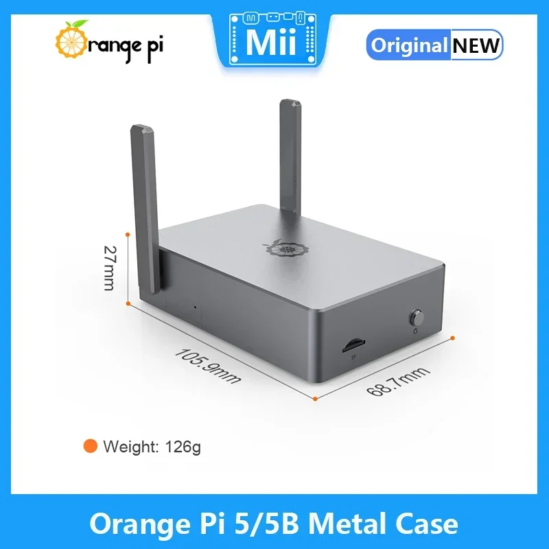 Boîtier métallique Orange Pi 5/5B, coque en alliage d'aluminium pour OPI 5/5B