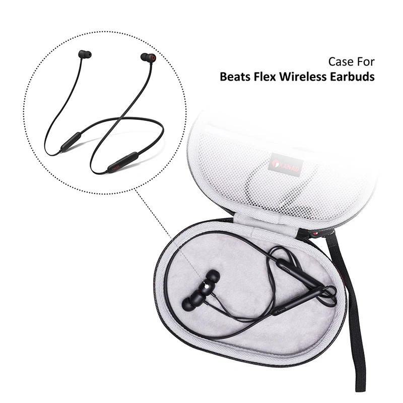 XANAD EVA สำหรับ Beats Flex/Sony MDREX15AP/Sephia SP3060/Powerbeats ประสิทธิภาพสูงหูฟังเอียบัดไร้สายเก็บกระเป๋า