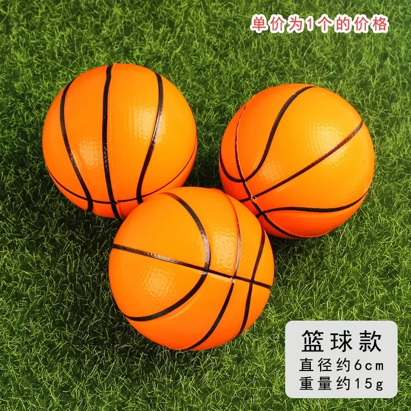 Spugna in schiuma solida per bambini elastica da 6 cm palla basket calcio baseball tennis rilascio decompressione giocattoli da esterno all'ingrosso