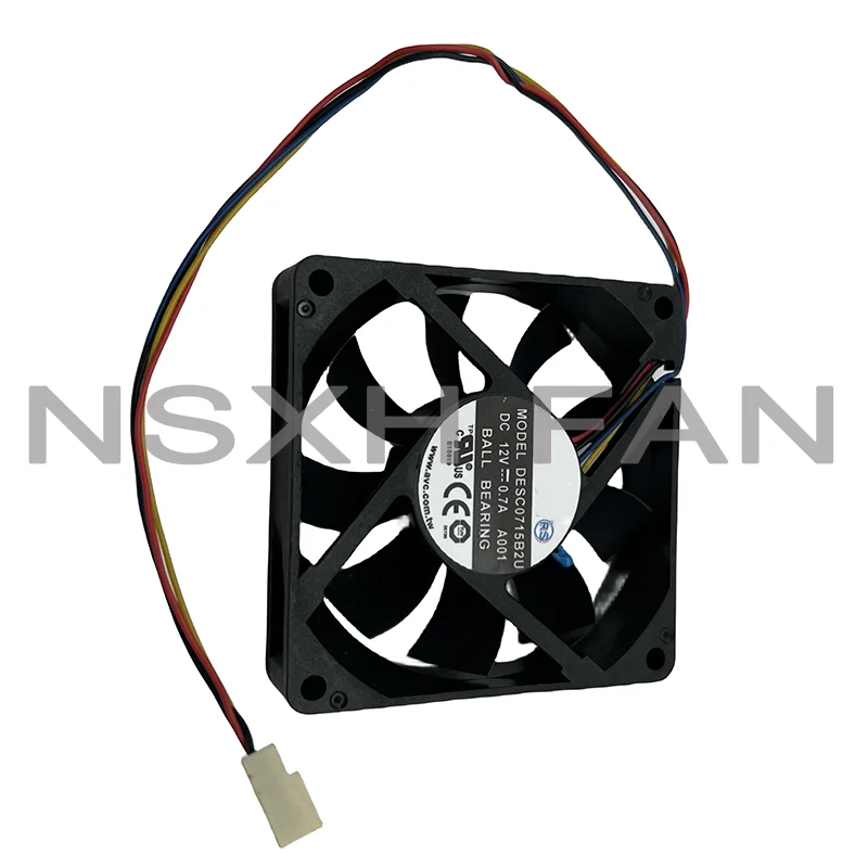 Ventilador de refrigeração da CPU do computador original, 7cm para A7015 45RB 3AN C1 DF0701512RFUN, 12V, 0.6A, 70x70x15mm, DESC0715B2U